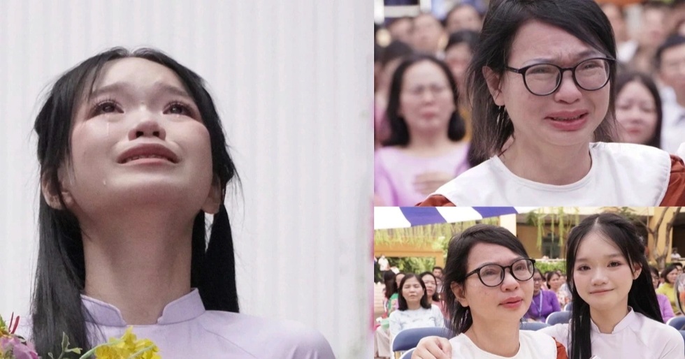 Nữ sinh lớp 12 bật khóc trong lễ tri ân: "Em không muốn đơn độc nữa..."