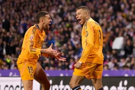 Mbappe lập hat-trick trong ngày Real Madrid đại thắng