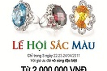 Lễ hội sắc màu tại Thế Giới Kim Cương TPHCM