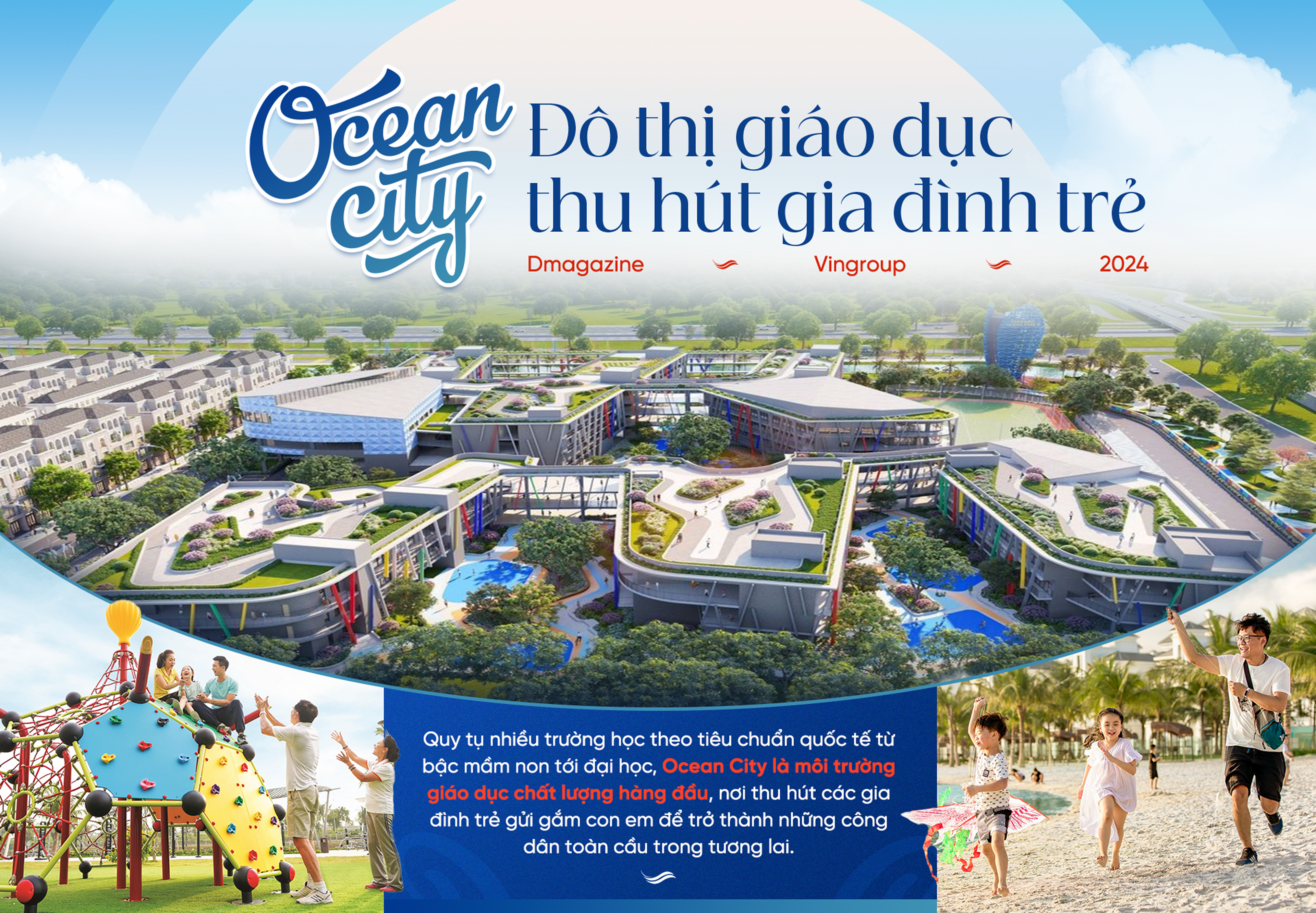 Ocean City - Đô thị giáo dục thu hút gia đình trẻ