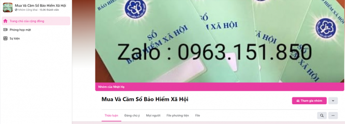 Nhiều đối tượng công khai mua và cầm sổ bảo hiểm.