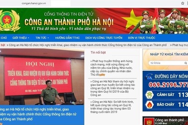 Vận hành chính thức Cổng thông tin điện tử Công an thành phố Hà Nội