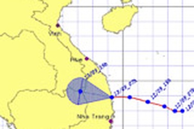Áp thấp nhiệt đới ảnh hưởng trực tiếp đến Nam Trung Bộ