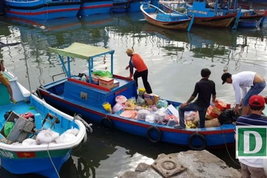 Cá ngừ đang “rộ”, ngư dân hối hả vươn Trường Sa mở biển