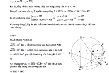 Gợi ý giải đề thi môn Toán vào lớp 10 của Nghệ An