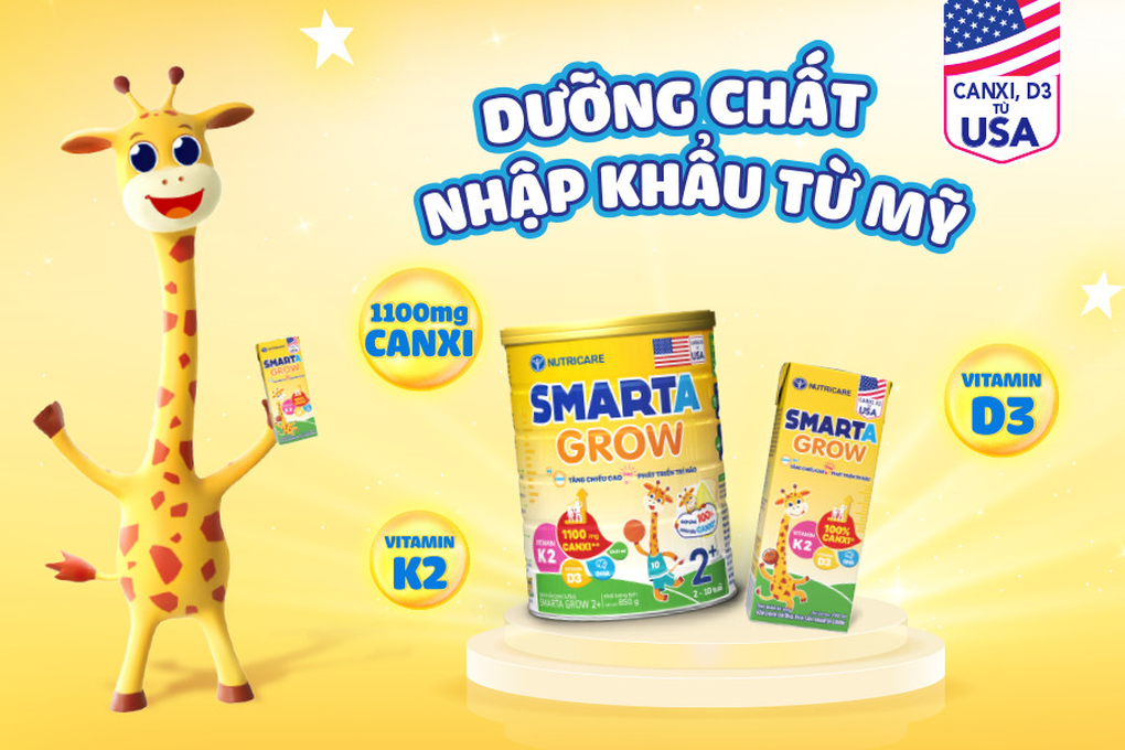 Smarta Grow 2+ với 1.100mg canxi: Giải pháp tăng chiều cao vượt trội - 2 Smarta Grow 2+ với 1.100mg canxi: Giải pháp tăng chiều cao vượt trội - 2
