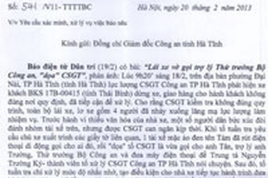 Bộ Công an chỉ đạo xử lý vụ lái xe "dọa" CSGT