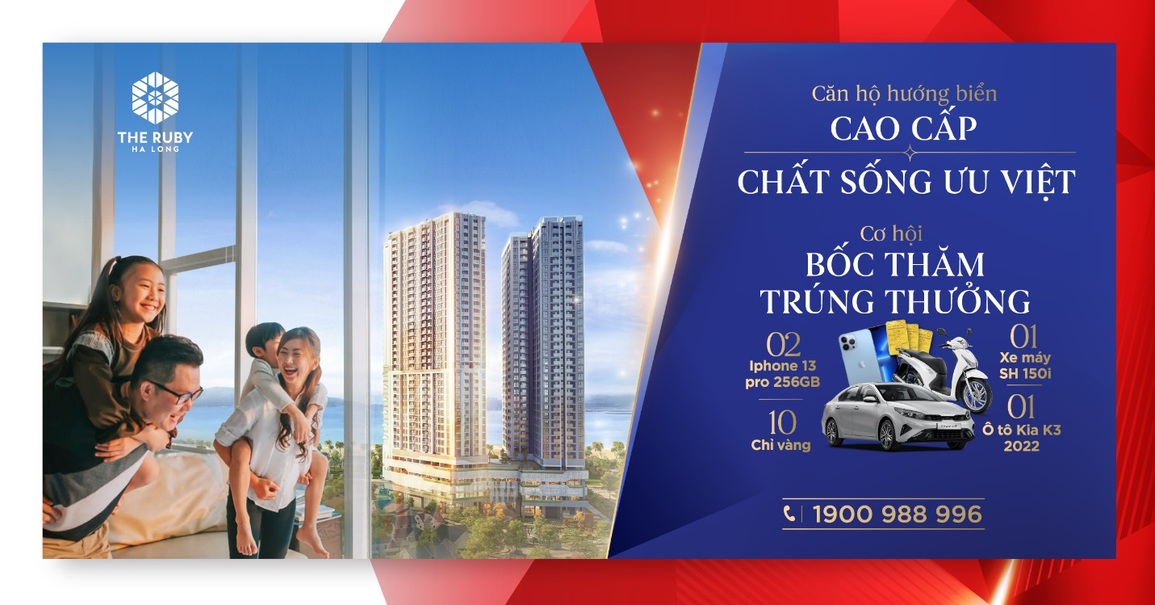 Cơ hội mua nhà, trúng quà tới gần 800 triệu đồng từ The Ruby Ha Long - 2 Cơ hội mua nhà, trúng quà tới gần 800 triệu đồng từ The Ruby Ha Long - 2
