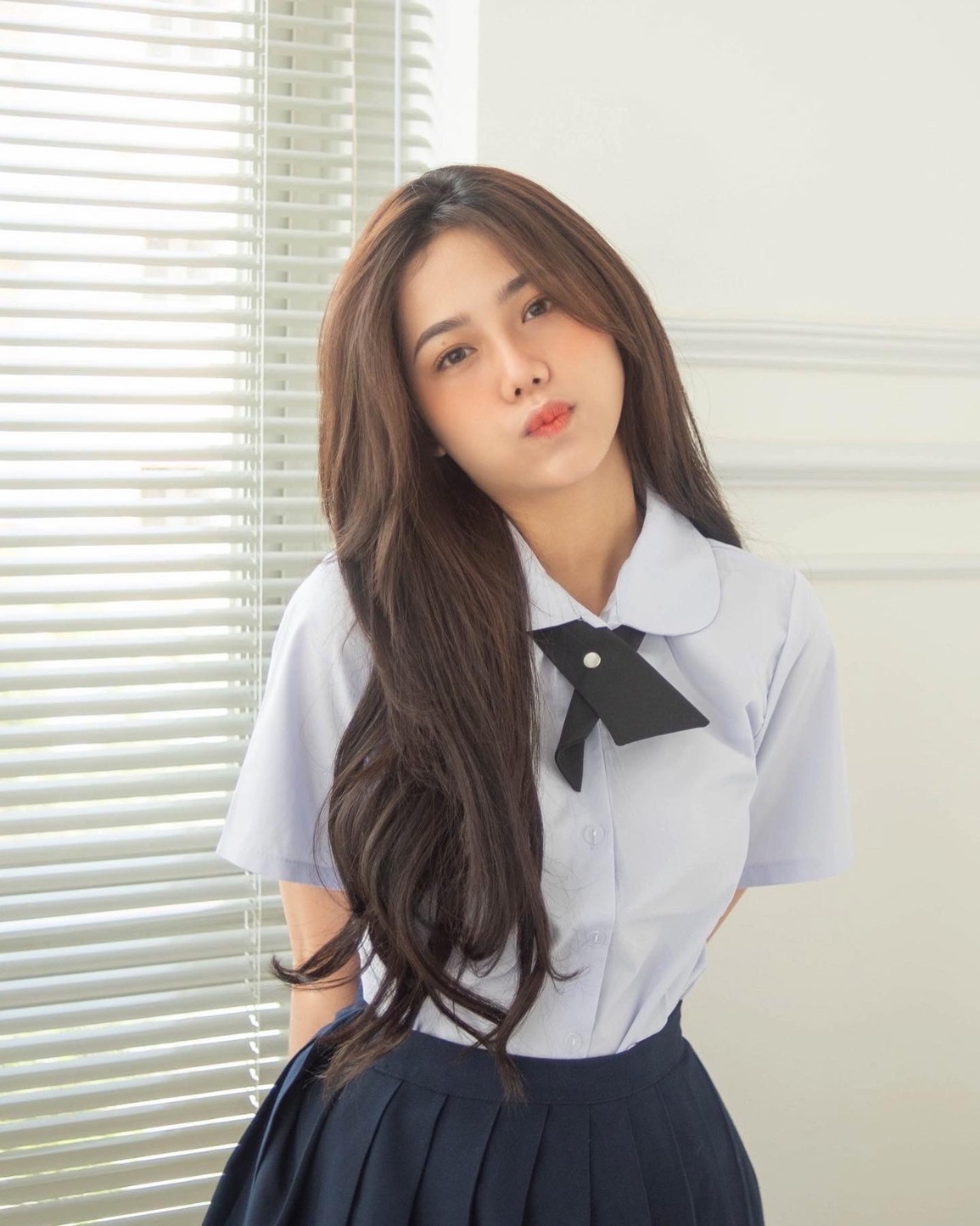 Hot girl 2K vẫn tỏa sáng dù chỉ mặc đồng phục giản dị - 7 Hot girl 2K vẫn tỏa sáng dù chỉ mặc đồng phục giản dị - 7