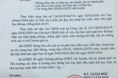 Bắc Ninh gửi công văn khẩn tới các cơ sở giáo dục cho học sinh nghỉ học