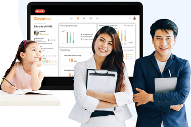 Đau đầu với Toán cấp một, học sinh Việt lần đầu tiên được học e-learning với cặp đôi thầy cô cùng lúc, qua Live Streaming tích hợp AI