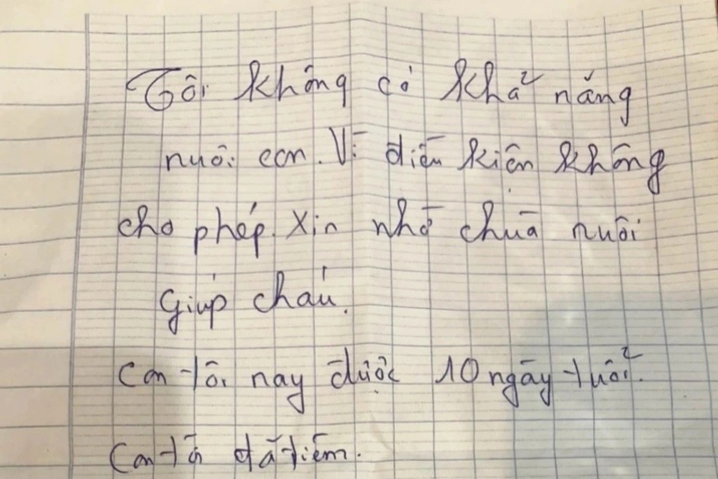 Vụ 2 bé sơ sinh bị bỏ rơi: Xôn xao về 2 lá thư tay sinh đôi - 3 Vụ 2 bé sơ sinh bị bỏ rơi: Xôn xao về 2 lá thư tay sinh đôi - 3