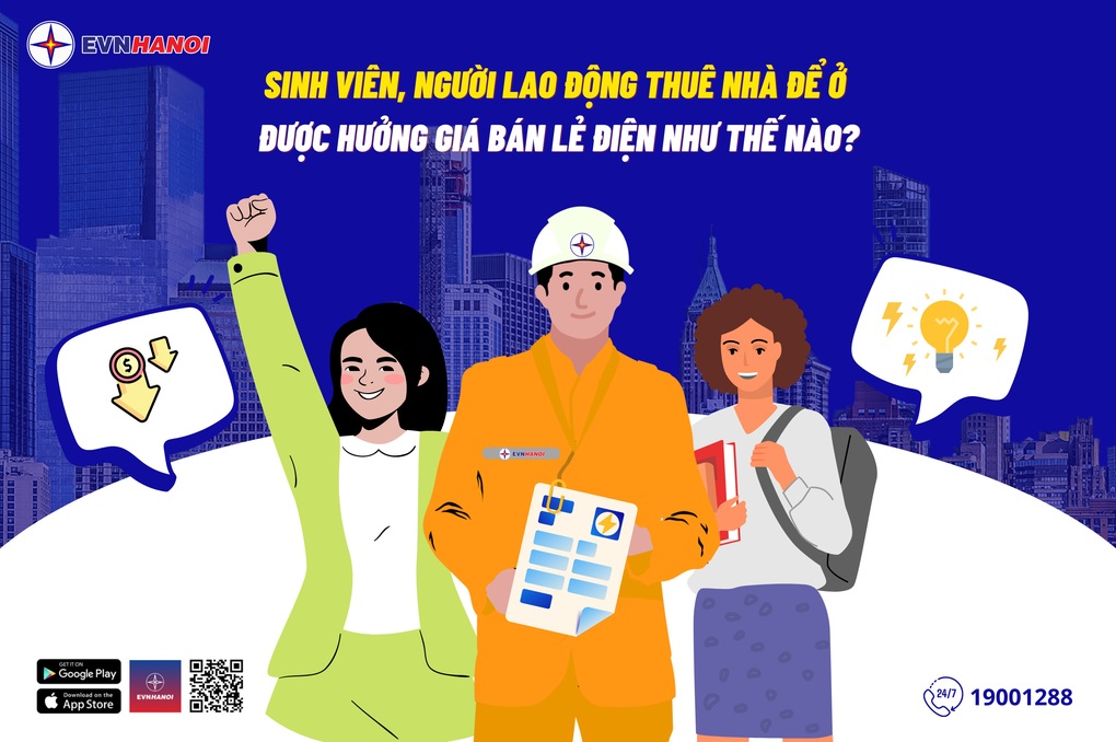 EVNHANOI hướng dẫn cách tính giá bán điện cho người thuê nhà ở Hà Nội - 1 EVNHANOI hướng dẫn cách tính giá bán điện cho người thuê nhà ở Hà Nội - 1