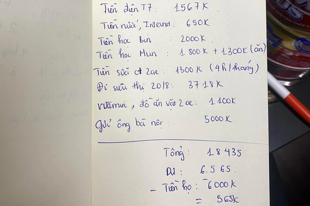 Vợ bức xúc vì lương 25 triệu đồng, nuôi 2 con vẫn phải biếu nhà nội 5 triệu - 1 Vợ bức xúc vì lương 25 triệu đồng, nuôi 2 con vẫn phải biếu nhà nội 5 triệu - 1