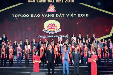 Minh Trung Group: Thương hiệu cháo sen Bát Bảo Minh Trung vinh dự đạt Top 100 Sao Vàng Đất Việt 2018