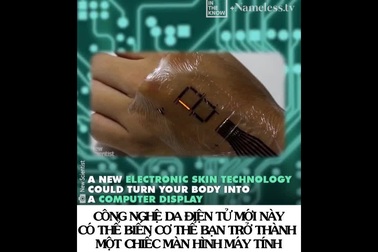 Loại da điện tử mới có thể giúp tích hợp cả một chiếc máy tính lên cơ thể  người