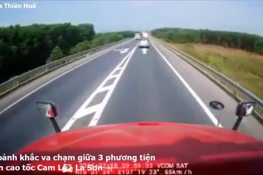 Tai nạn liên hoàn trên cao tốc Cam Lộ - La Sơn