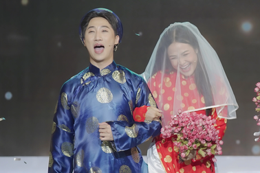 Trà Ngọc "cưỡng hôn" Lâm Nguyễn trên sóng truyền hình