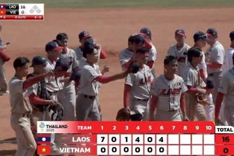 Tuyển bóng chày Việt Nam thua sốc Lào với tỷ số 0-16
