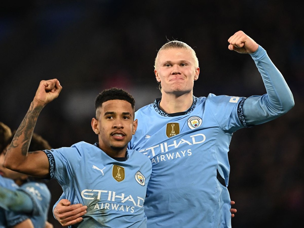 Haaland ghi bàn trở lại, Man City thắng trên sân Leicester - 1