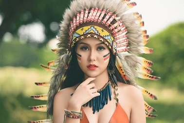 Nữ sinh Hà thành gợi cảm trong tạo hình thổ dân