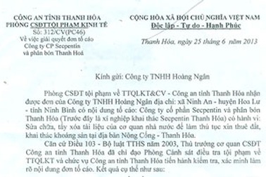 Công an Thanh Hóa "lật tẩy" vụ sửa chữa giấy tờ nhà nước