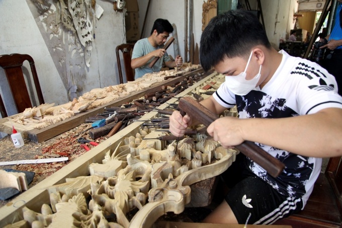 Vốn vay GQVL giúp gia đình anh Đỗ Đức Thịnh ở xóm Đằng Chương, xã Yên Tiến, huyện Ý Yên, tạo việc làm cho nhiều lao động.