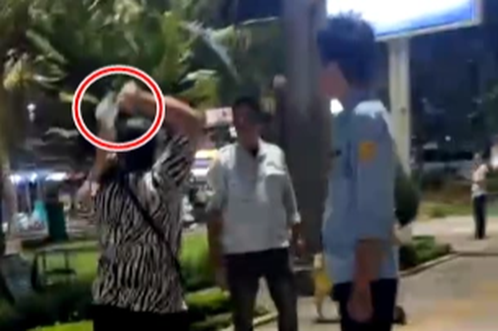 Bình Định: Người phụ nữ bán nước dùng dao dọa chém nhân viên trật tự đô thị - 1 Bình Định: Người phụ nữ bán nước dùng dao dọa chém nhân viên trật tự đô thị - 1
