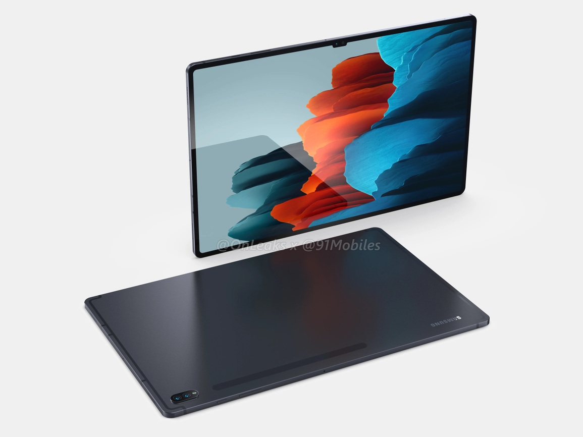 Hình ảnh chiếc máy tính bảng với màn hình "tai thỏ" của Samsung đã từng bị rò rỉ trước đây (Ảnh: OnLeaks). Hình ảnh chiếc máy tính bảng với màn hình "tai thỏ" của Samsung đã từng bị rò rỉ trước đây (Ảnh: OnLeaks).