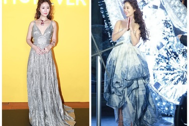 Diện váy hàng hiệu đắt tiền, Lâm Tâm Như vẫn kém sang vì kiểu tóc “xù mì”