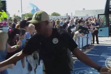 Các cầu thủ Man City tới Etihad