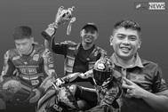 Vận động viên tử nạn trên đường đua mô tô tại Cần Thơ