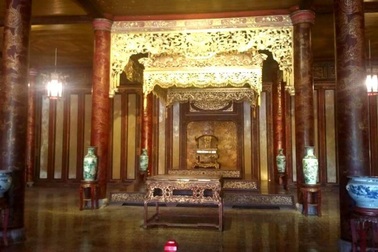 Ngai vàng triều Nguyễn đã về lại điện Thái Hòa