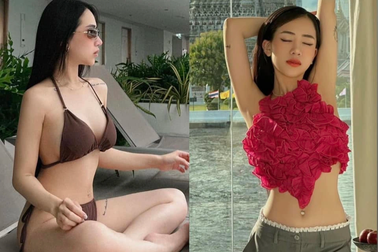 Con gái đại gia Minh Nhựa ăn mặc gợi cảm sau hai lần sinh nở