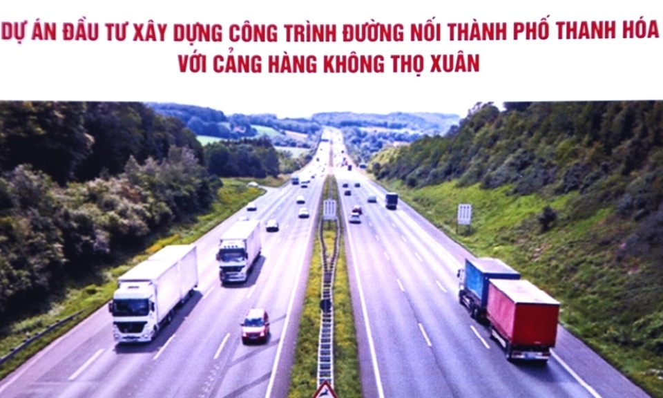 Khởi công tuyến đường nghìn tỷ đến Cảng hàng không Thọ Xuân - 1 Khởi công tuyến đường nghìn tỷ đến Cảng hàng không Thọ Xuân - 1