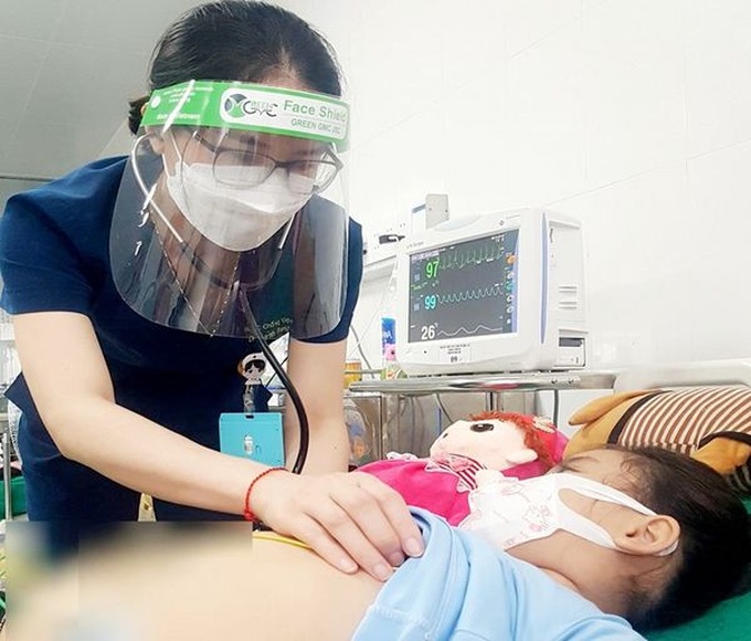 Sức khỏe của bệnh nhi đã dần ổn định.