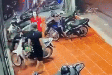 Cô gái bị nam thanh niên đánh liên tiếp trước quán bi-a ở Hà Nội