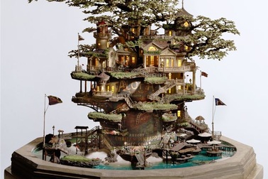 Những lâu đài bonsai tinh xảo