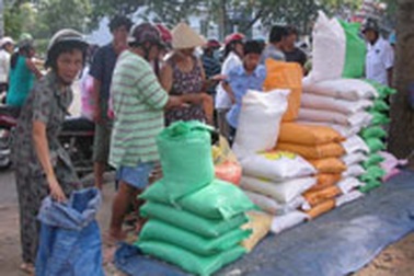 Các đại lý lao đao vì gạo vỉa hè giá rẻ