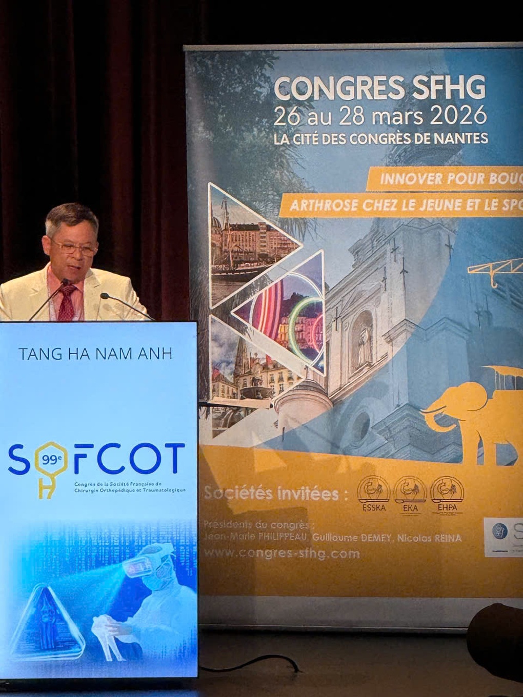 Bác sĩ Việt Nam giới thiệu kỹ thuật thay khớp tại hội nghị Pháp - 2