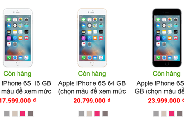 Giá iPhone 6S xách tay chạm đáy, lượng mua tăng lên