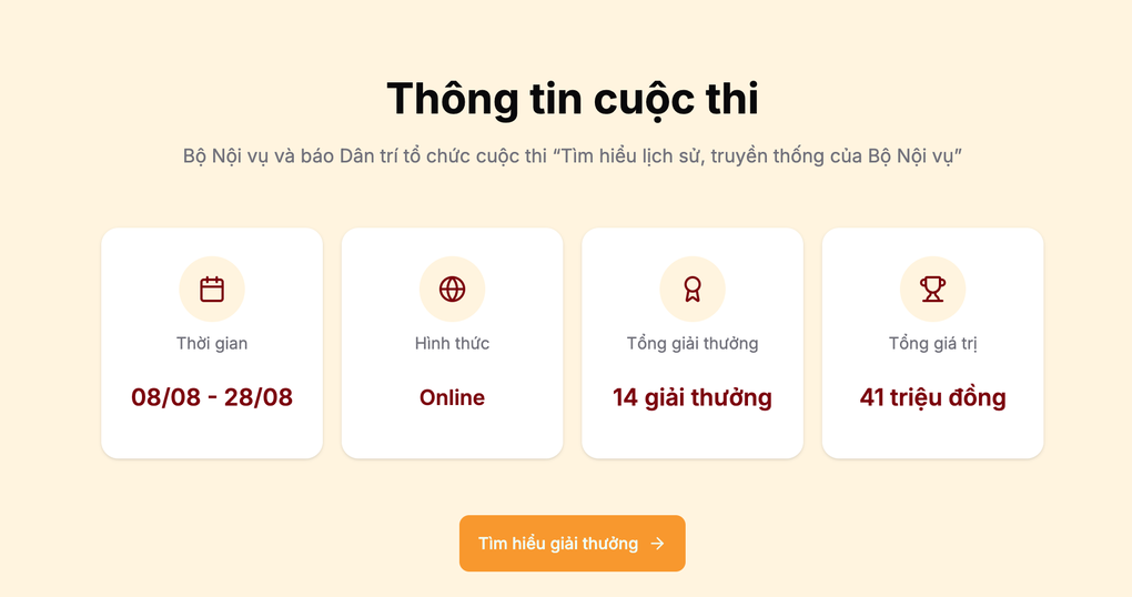 Phát động cuộc thi tìm hiểu về lịch sử, truyền thống của Bộ Nội vụ - 2 Phát động cuộc thi tìm hiểu về lịch sử, truyền thống của Bộ Nội vụ - 2