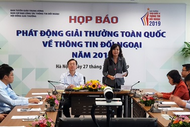 Phát động Giải thưởng toàn quốc về thông tin đối ngoại năm 2019