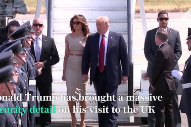 “Lá chắn thép” đảm bảo an toàn cho Tổng thống Trump tại Anh