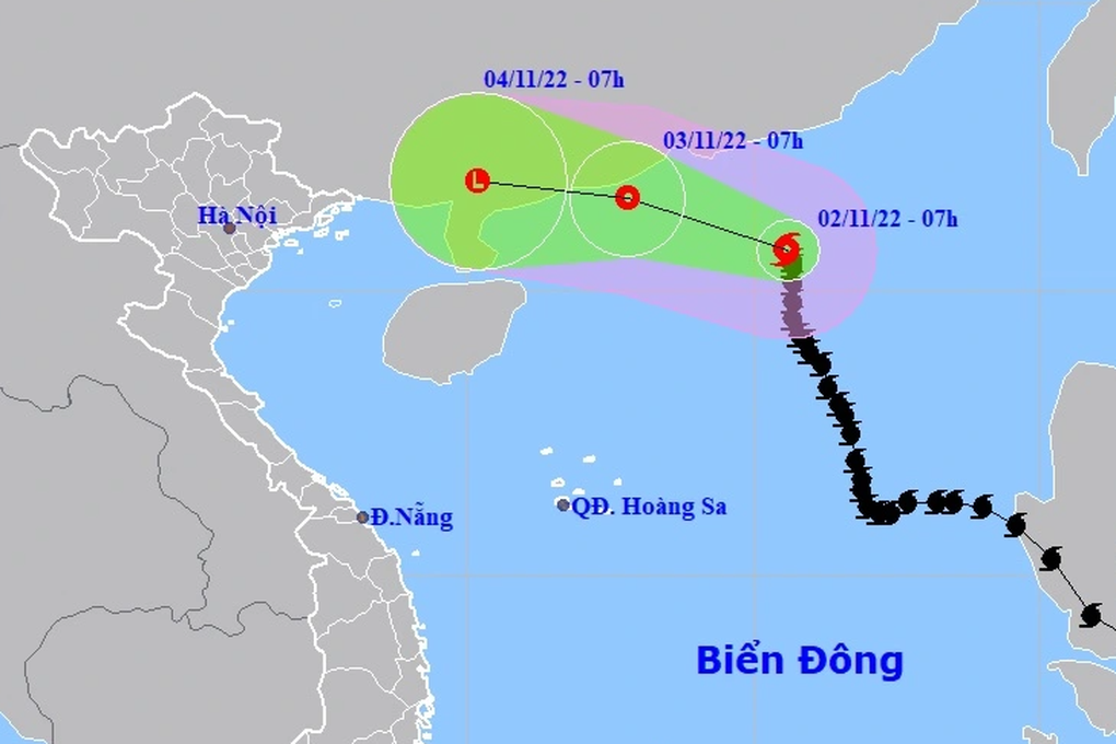 Bão số 7 giảm cường độ, khả năng tan ngay trên biển - 1 Bão số 7 giảm cường độ, khả năng tan ngay trên biển - 1