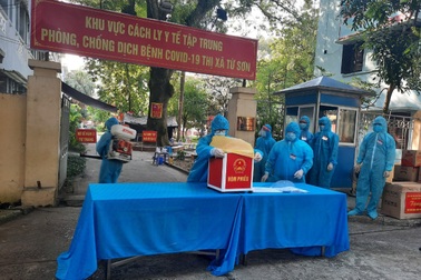 Bắc Ninh tổ chức bầu cử sớm trong khu cách ly