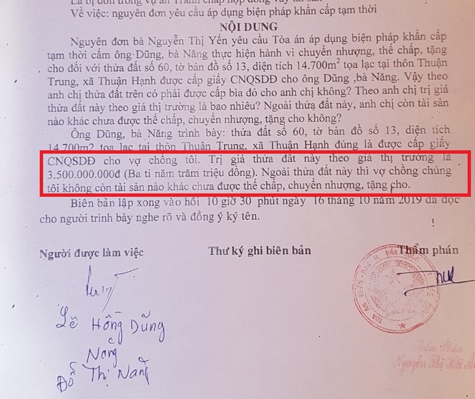Thêm bất thường trong vụ tòa bất ngờ xử “lén” tại Đắk Nông - 1 Thêm bất thường trong vụ tòa bất ngờ xử “lén” tại Đắk Nông - 1