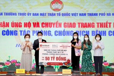 Tập đoàn BRG, SeABank và Công ty Thành phố Thông minh ủng hộ TP. Hà Nội phòng chống dịch Covid-19