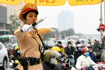 Hàng trăm cảnh sát tổng duyệt phương án dẫn đoàn Đại hội Đảng