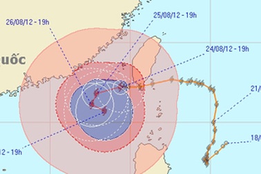 Bão giật cấp 14 trên biển Đông, toàn quốc mưa giông rải rác 
